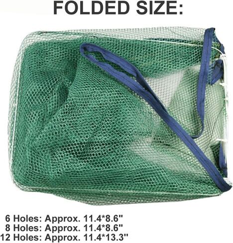 1/2 Pcs Fishing Bait Trap Foldable Crab Crayfish Fish Minnow Crawdad Shrimp Net Cast Portable in Saudi Arabia