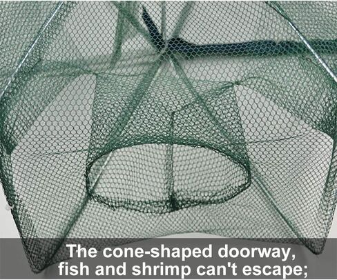 1/2 Pcs Fishing Bait Trap Foldable Crab Crayfish Fish Minnow Crawdad Shrimp Net Cast Portable in Saudi Arabia