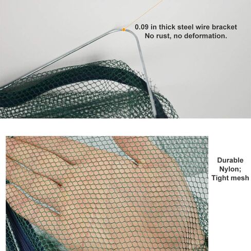 1/2 Pcs Fishing Bait Trap Foldable Crab Crayfish Fish Minnow Crawdad Shrimp Net Cast Portable in Saudi Arabia