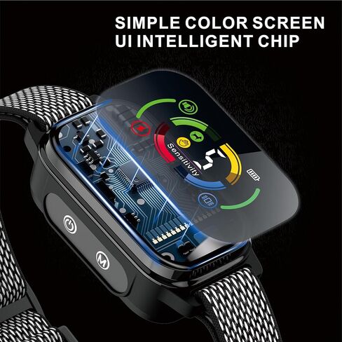 yueyuejia النباح طوق سلالة كبيرة، طوق النباح الكلب للكلاب الكبيرة، طوق النباح التلقائي للكلاب المتوسطة، الياقات الذكية المضادة للنباح للكلاب، قابلة للشحن لا الياقات النباح للكلاب، 4 وضع التدريب النباح in Kuwait