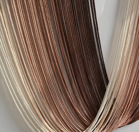 Flber Macrame الجدار شنقا على نطاق واسع التعادل صبغ البوهيمي الغزل نسيج المنزل غرفة جدار ديكور 59 "Wx 35" L in Saudi Arabia