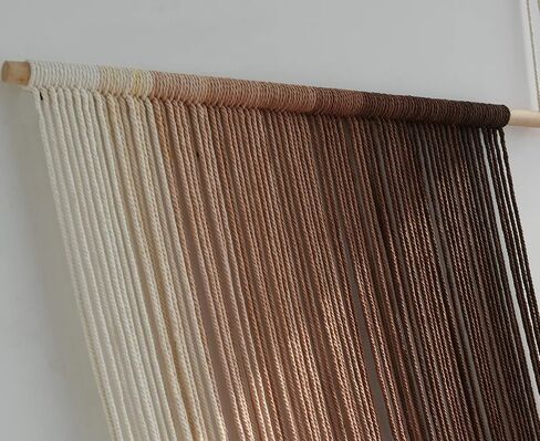 Flber Macrame الجدار شنقا على نطاق واسع التعادل صبغ البوهيمي الغزل نسيج المنزل غرفة جدار ديكور 59 "Wx 35" L in Saudi Arabia