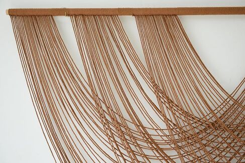 Flber Macrame الجدار شنقا على نطاق واسع التعادل صبغ البوهيمي الغزل نسيج المنزل غرفة جدار ديكور 59 "Wx 35" L in Saudi Arabia