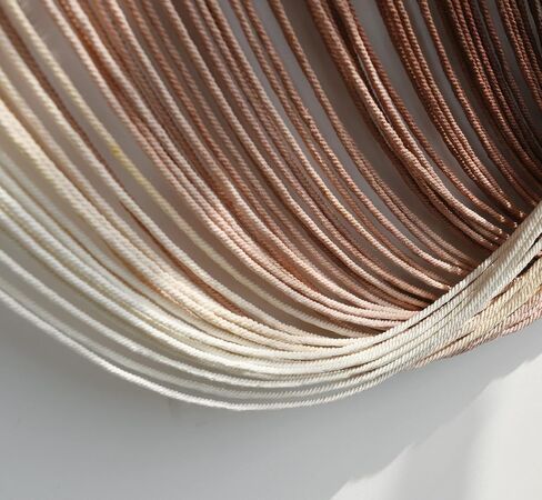 Flber Macrame الجدار شنقا على نطاق واسع التعادل صبغ البوهيمي الغزل نسيج المنزل غرفة جدار ديكور 59 "Wx 35" L in Saudi Arabia