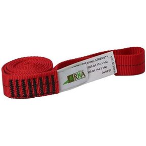 عداء حلقات من النايلون من Rock-N-Arbor - معدات أمان احترافية، أربوريست، تسلق الجبال، معدات العمل، حزام من النايلون الأنبوبي مقاس 2.54 سم
