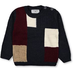 سترة CHUBBYBUN BABY للأولاد بياقة دائرية وألوان متعددة مع أزرار للكتف in Kuwait