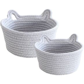 سلة حيوانات كرتونية كبيرة لطيفة من HUGABOOM، سلة تخزين مزخرفة، سلة حبل منسوجة، سلة غسيل، سلة حضانة للأطفال للألعاب والملابس، سلة هدايا للأطفال والحيوانات الأليفة (03#Green Friend) in Kuwait