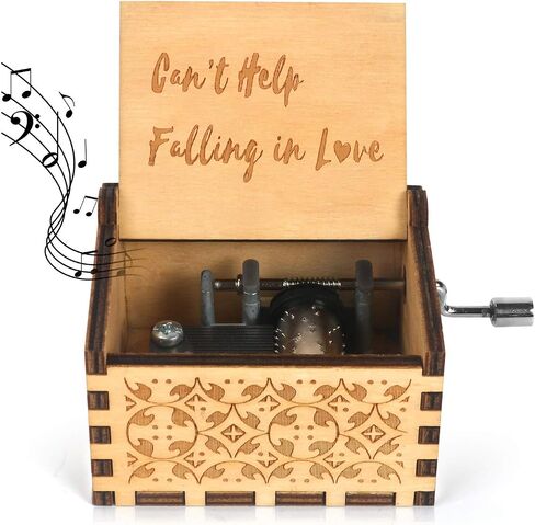 هذا هو صندوق الموسيقى الخشبي لعيد الهالوين The Nightmare Before Christmas Hand Crank محفور عليه هدايا صندوق موسيقى خشبي عتيق للأطفال/الصديقة/النساء/الابنة لعيد الهالوين (أبيض أسود) in Kuwait