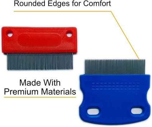 أمشاط تنظيف وإزالة البقع للكلاب من أوترلي بيتس لإزالة الأوساخ ومخاط العيون وقشرة العين بلطف (عبوة من قطعتين) in Kuwait