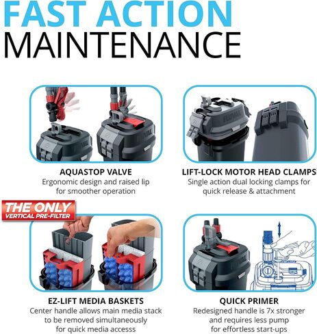 Fluval 207 Perfomance Canister Filter for Aquariums up to 45 Gallons in Kuwait