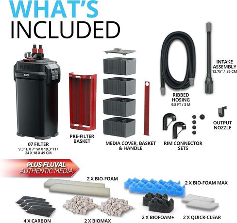 Fluval 207 Perfomance Canister Filter for Aquariums up to 45 Gallons in Kuwait
