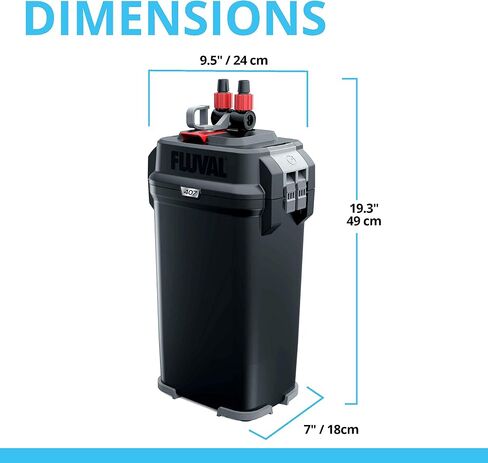 Fluval 207 Perfomance Canister Filter for Aquariums up to 45 Gallons in Kuwait