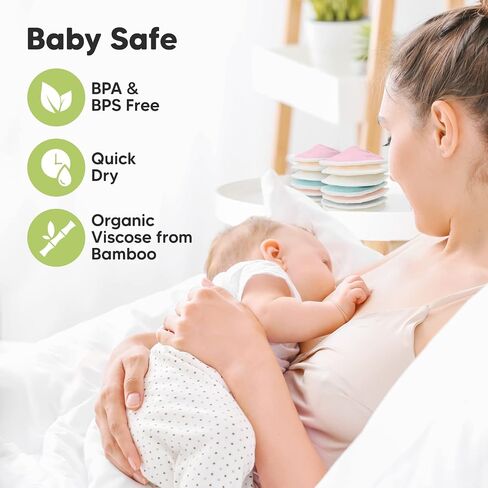 KeaBabies 3-in-1 Postpartum Belly Band, Post Partum Recovery and Organic Bamboo Viscose Nursing Pads - Postpartum Belly Wrap Shapewear Belt - 14 Washable Breastfeeding Pads in Saudi Arabia