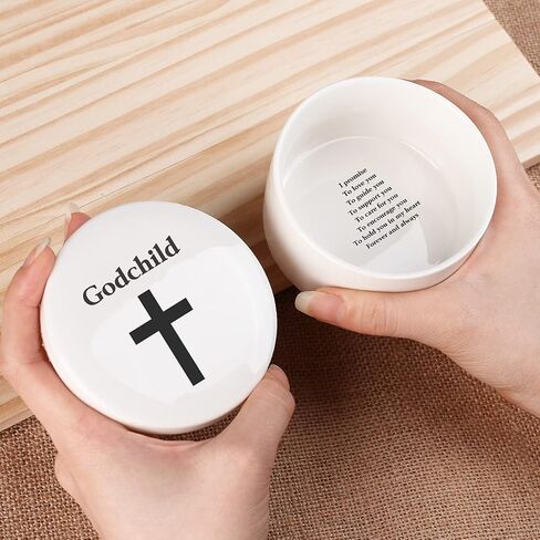 Baby Baptism/Dedication/Christening Keepsake Baptism Gift for Boy Girl from Godparents, Precious Moments Girl Boy With Praying Cross, Godchild, Baptism, Baby Shower, Godchild Christmas from Godmother in Saudi Arabia