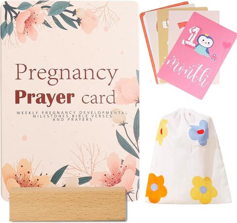 بطاقات صلاة الحمل، هدية للأم لأول مرة، يجب أن يكون لها الحمل، هدايا مذكرات الحمل للامهات لأول مرة، إعلان الحمل والطفل، توقع أن يكون الوالدان هدايا فريدة، بطاقات مراحل الطفل in Kuwait