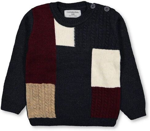 سترة CHUBBYBUN BABY للأولاد بياقة دائرية وألوان متعددة مع أزرار للكتف in Kuwait