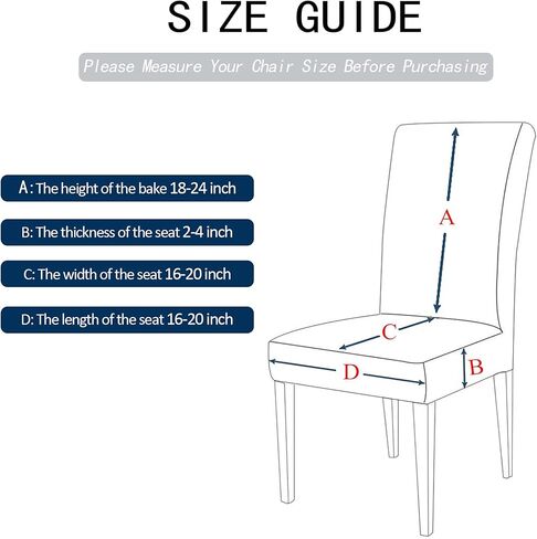 Muuyi Christmas Chair Covers, Stretch Chairs Slipcovers, Washable Protector Cover Seat Slipcover for Dining Room Ceremony Hotel, ChrismasBell - 2Pack in Kuwait