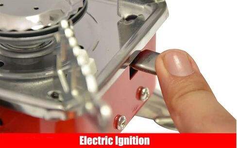 موقد تخييم ثلاثي الشعلات مع محول علبة الوقود، زجاج أمامي قابل للطي وحقيبة تخزين، مجموعة موقد تخييم محمول قابل للطي للنزهات الخارجية والمشي لمسافات طويلة in Kuwait