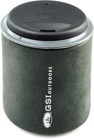 GSI Outdoors Halulite Minimalist Kitchen Kit | Integrated Camp Cookware for Ultralight Backpacking and Camping in Saudi Arabia