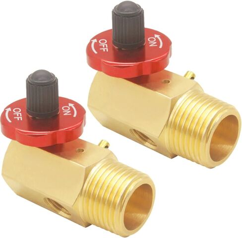 Air Tank Manifold with Shut Off Valve Relief Valve Fill Port 1/2"NPT Tank, 1/4"NPT Hose, 1/8"NPT Gauge For Air Compressor Portable Carry Tank (1Pcs) in Kuwait