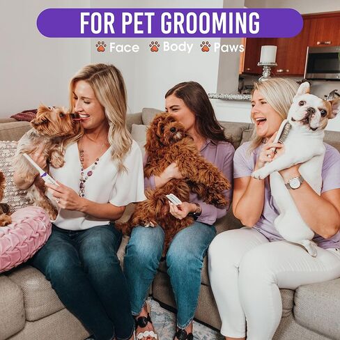 سمولدوج اوفيشال فرشاة جسم لطيفة للكلاب - للكلاب الصغيرة والسلالات - فرشاة للوجه، فرشاة مخالب، تزيل الشعر المتساقط والبساط والاوساخ والملصقات وفك تشابك الشعر بدون الم in Kuwait
