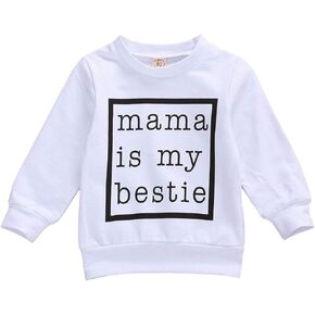 Infant Toddler Baby Girl Pullover Sweatshirt Mamas&Daddys Girl Long Sleeve Shirts Tops Spring Fall Outfit Casual Clothes