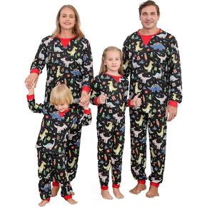Holiday Family Matching Pajamas Christmas Pjs Set Long Sleeve Tops Xmas Pajamas Pant Cute Family Jammies in Saudi Arabia