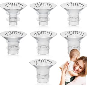 13mm 15mm 17mm 18mm 19mm 20mm 21mm Flange Insert Compatible with 24mm Flanges for Breast Pump, for Momcozy S9 S10 S12 Pro Medela Spectra Elvie Tsrete S18 S21 S23 Bellababy Phanpy MomMed kmaier