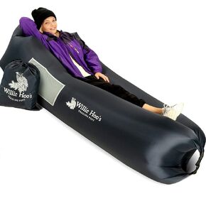 Willie Hoo's Trading Post Inflatable Lounger - Inflatable Couch for Camping with Anti-Deflation Technology - Air Sofa for Outdoor Events & Festivals - Air Couch with Over 400 Pound Weight Limit in Saudi Arabia