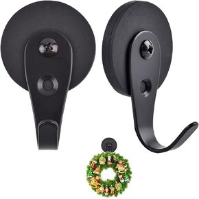 2 Pack Magnetic Wreath Hanger, Wreath Hanger for Front Door Magnetic Door Hooks Christmas Wreath Hook Wreath Holder for Metal Door in Saudi Arabia