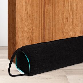 NABOWAN 30" Weighted Under Door Draft Stopper -Triangular Door Draft Blocker with Hook Loops for Easy Install, Save Energy, Home Room Essentials