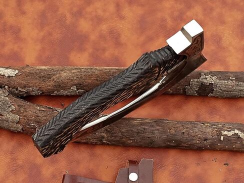 غلاديوس كرافتس | فأس فايكنغ رائع مصنوع يدويًا - مثالي لهواة الجمع والمتحمسين | أصلي، مصنوع بحرفية | فأس على طراز العصور الوسطى مزود بفولاذ متين وقوي عالي الكربون (GC-AX01) in Kuwait