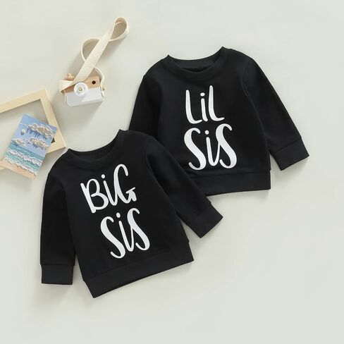 Kayotuas شقيقة مطابقة القمصان الخريف Crewneck البلوز طفل فتاة طويلة الأكمام البلوز سترة القمم ملابس الربيع لطيف in Kuwait