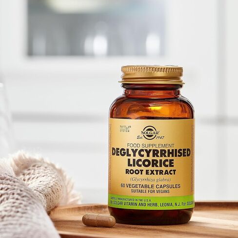 Solgar كبسولات نباتية موحدة ذات فعالية كاملة ومستخلص جذر عرق السوس، 60 كبسولة in Kuwait