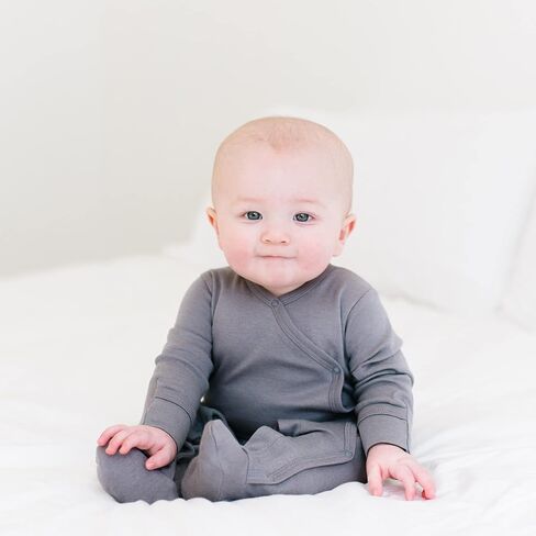 Babysoy Organic Long Sleeve Solid Footie/Coverall in Kuwait