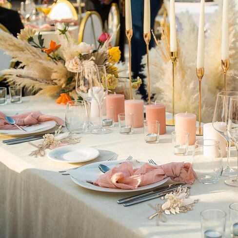 Auidy_6TXD 6 قطع باقة زهور مجففة، زهور مجففة طبيعية صغيرة باقات جيبسوفيلا قطع مركزية للطاولة بوتونيير وصيفة العروس زهرة فتاة هدية مربع لحفل زفاف بوهو، عيد ميلاد كعكة الجدول زجاجة الديكور in Kuwait