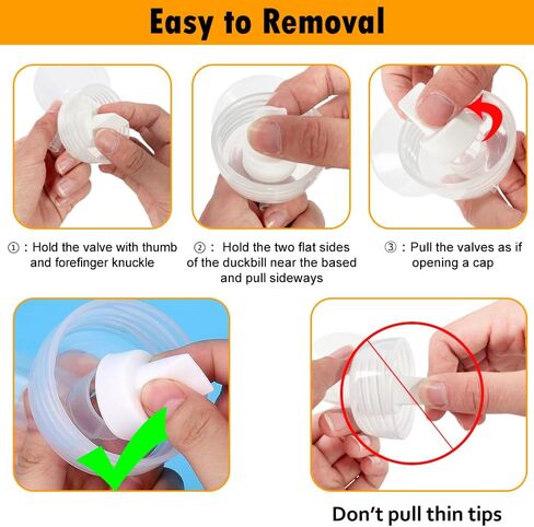 10pcs Duckbill Valves and 4pcs Silicone Membrane Replacement Parts Compatible with Spectra S1 S S2 9 Plus Breast Pumps,Not Original Spectra Pump Parts in Saudi Arabia