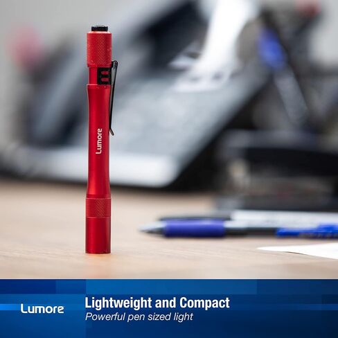 LUMORE Pen Light, 4-Pack, 100 Lumen LED Inspection Pocket Lights in Saudi Arabia