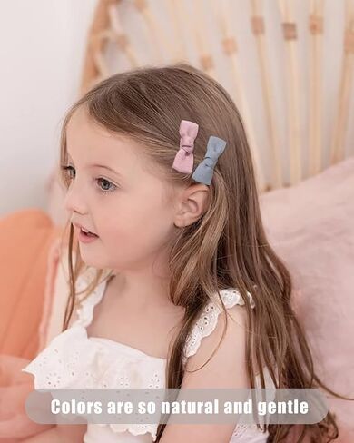 Jollybows 60 قطعة من مشابك شعر الأطفال للفتيات مبطنة بالكامل مشابك شعر للأطفال حديثي الولادة إكسسوارات شعر ناعمة in Saudi Arabia