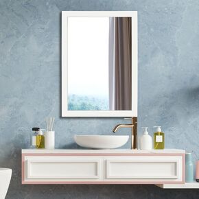 Ruomeng Wall Mirror Rectangle Decorative Mirror 12" x 16" for Entryway, Bedroom, Living Room, Black in Kuwait