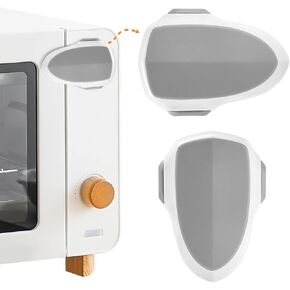 GCRQ Oven Door Lock Child Safety,Oven Baby Proof Childproof Oven Front Lock Easy to Install and Use Heat-Resistant and Durable Material, with 3M Adhesive, No Screws or Drill（1pc, White）