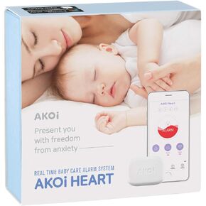 AKOi Heart Real Time Baby Care Alarm System, Baby Monitoring Sensor, Breathing Monitor, Rollover Monitor, Diaper Monitor in Saudi Arabia