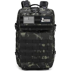 Backroad Outdoors Military Tactical Hunting Fishing Camping Backpack (Python Grain Black) in Saudi Arabia