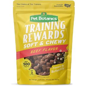 Pet Botanics 20 oz. Pouch Training Rewards Soft & Chewy Large Bites, Bacon Flavor, with 250 Treats Per Bag, The Choice of Top Trainers, for Large Breed Sizes in Kuwait