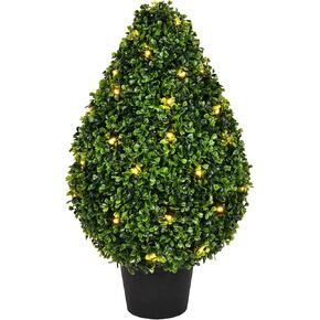 شجيرة على شكل دمعة من خشب البقس الاصطناعي مقاس 60.96 سم ارتفاعًا × 38.1 سم عرضًا in Kuwait