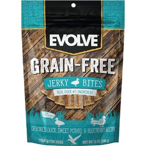 Evolve Grain Free Turkey, Bacon and Egg Flavored Breakfast Strips Dog Treats, 6oz