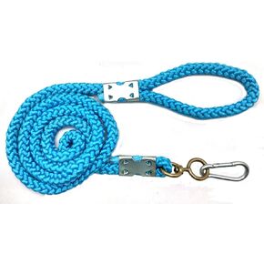 Heavy Duty Nylon Dog Leash Swivel Lockable Hook, Thickness 16 Mm and 6 Feet Long | Highly Reflective Leash for Dogs | Dog Rope for Medium & Large Dogs, Training Leash (Sky Blue) in Saudi Arabia