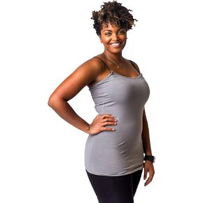 مجموعة ملابس الحمل النسائية بدون حمالات من Undercover Mama باللونين الأسود والرمادي، ملحق حمالة صدر عالمية للرضاعة والرضاعة الطبيعية in Kuwait