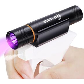 ESCO LITE Black Light UV Flashlight, 385nM Blacklight Flashlight Mini, Blue Light Flashlight, Stickable Ultraviolet Flashlight for Pet Urine Detection, Dry Stains(Battery Included) in Kuwait