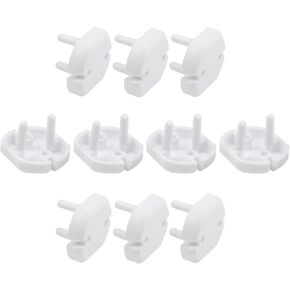 30Pcs Outlet Plugs Covers EU Childproof Outlet Plug Covers Protectors | Electric Socket Cover Protector Baby Proofing Outlet Covers Safety Plug Covers for Home School and Daycares, White in Saudi Arabia